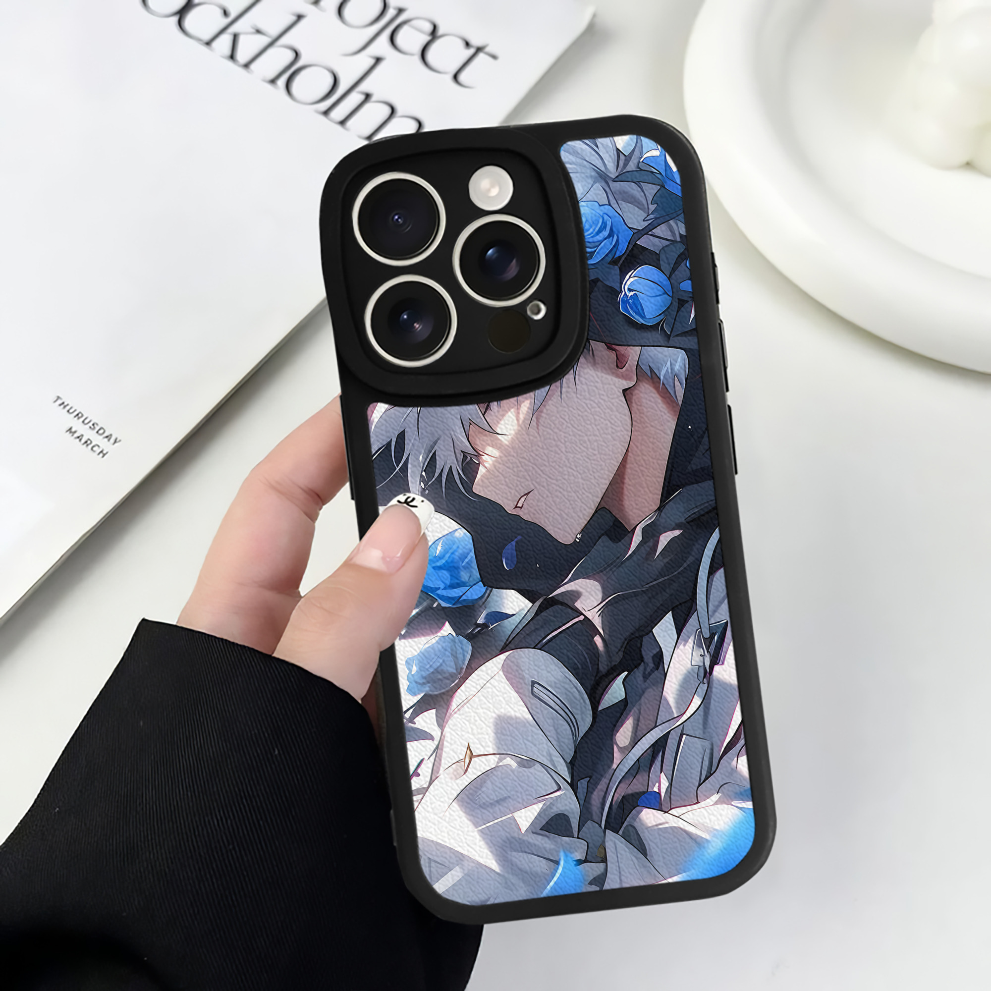（画像用） 呪術廻戦 Jujutsu Kaisen 【iPhone 16シリーズ対応】シリコンスマホケース（レザー調） 材質：シリコン